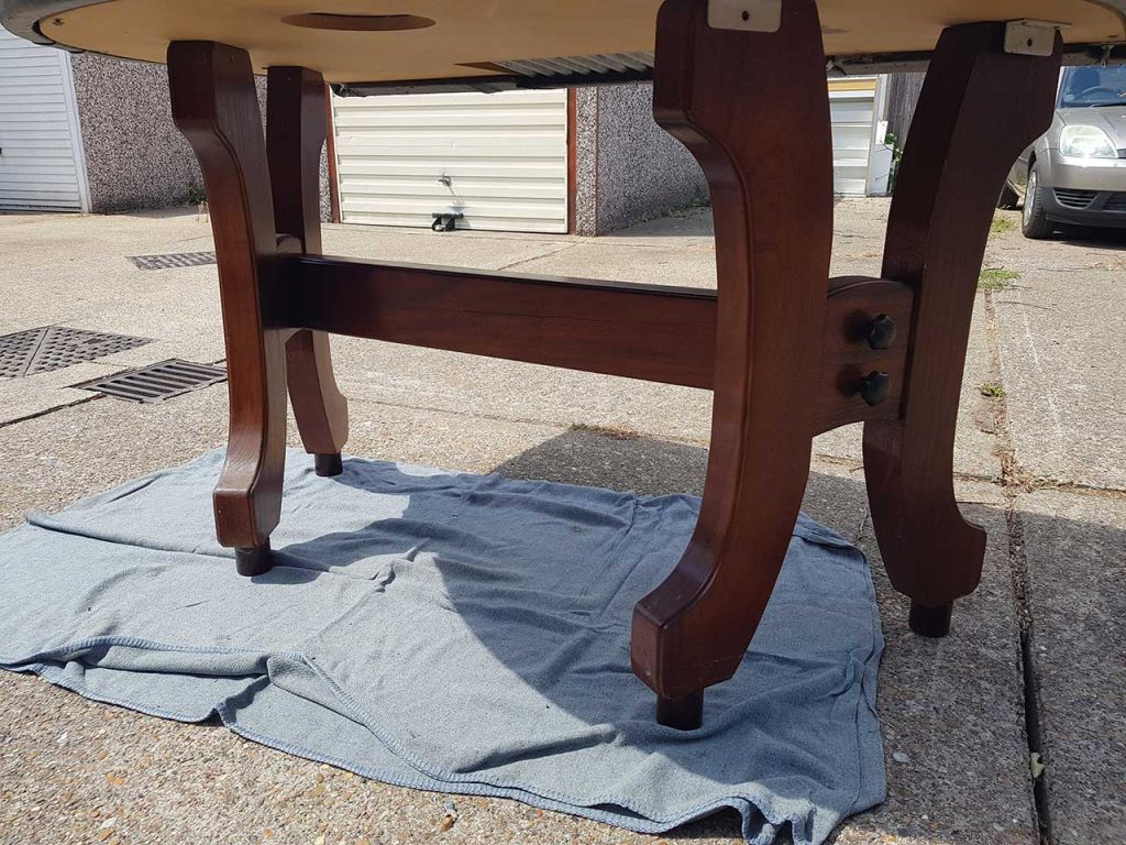 Solid wooden "H" legs